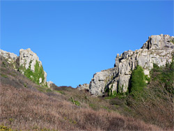 Sheer cliffs