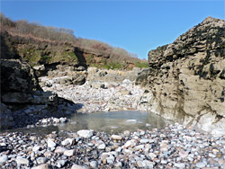 Pool and cliff