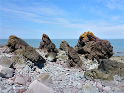 Sandstone outcrops