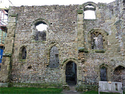 North wall of the kitchen