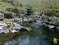 Downstream of the cave