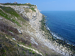 The eastern coastline