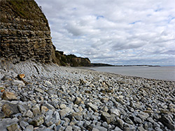 Long line of cliffs