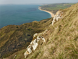 Cliffs above Ringstead Bay