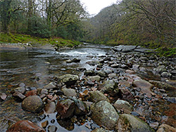 Reddish boulders