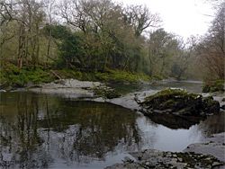 Inclined rocks