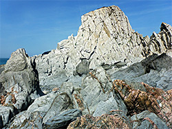 Slate outcrop