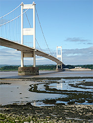 Bridge at low tide