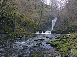 Cascade and waterfall