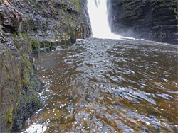 Pool beneath Sgwd Einionm Gam