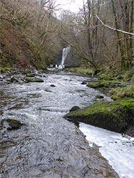 Approaching Sgwd Einionm Gam