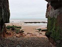 Pebbles in a cave