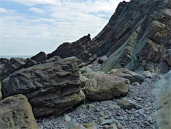 Sloping cliffs