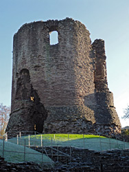 Round keep, from the west