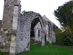 South aisle arches