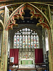 Pulpitum and altar