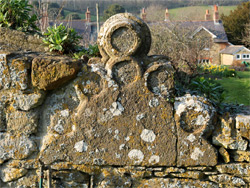 Ornate wall stone