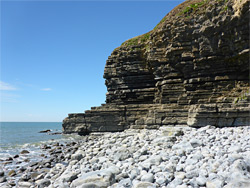 Cliffs and pebbles
