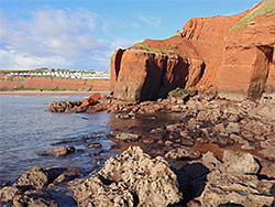 Cliffs and boulders