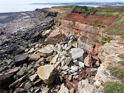 Fallen rocks