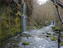 Cliff cascade