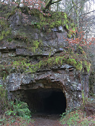 Tunnel opposite the footbridge