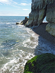 Waves and cliffs