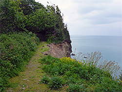 Closed section of the path