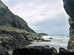 Cliffs west of Three Chimneys