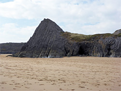 Rocks and sand