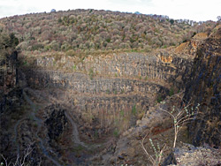 Rim of the quarry