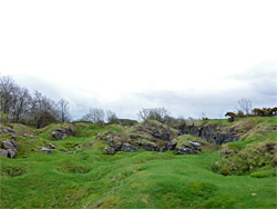 Grassy mounds