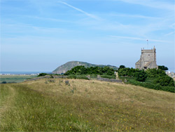 Grassland by the church