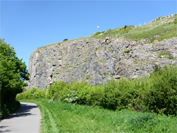 Track past the quarry