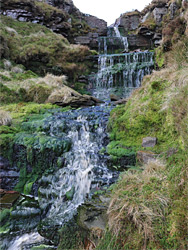 Upper end of Torpantau Falls