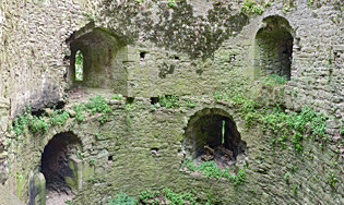 Windows in the garrison tower