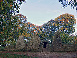 North side of the long barrow