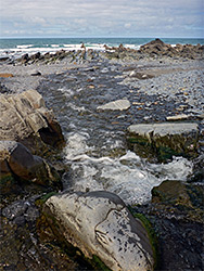 Stream and beach