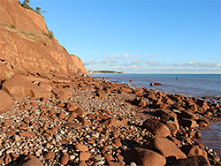 Rocks below West Down