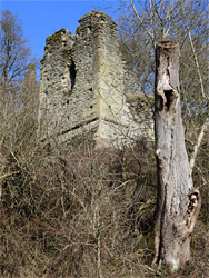 Slope below the west tower