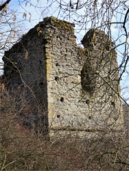 Walls of the west tower