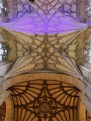 Ceiling above the choir and nave