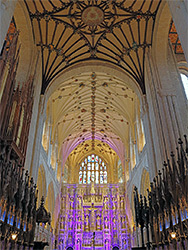 Ceiling above the choir and presbytery