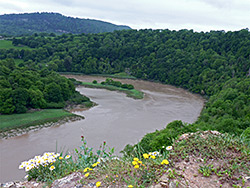 View down the river