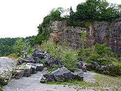Limestone boulders