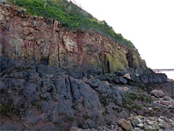 Reddish rocks