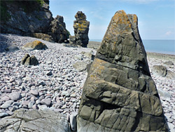 Pebble beach east of Yellow Stone