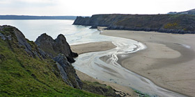 Three Cliffs Bay