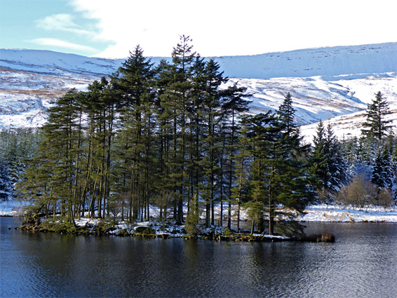 Island in Beacons Reservoir