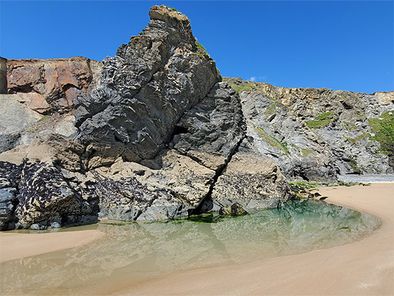 Pool and sea stack